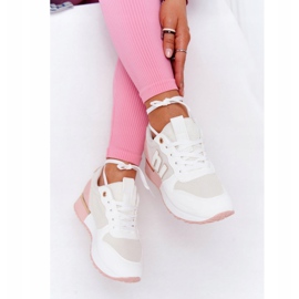 Zapatillas deportivas de mujer Sneakers Blanco y Rosa Maddie rosado 3