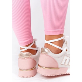 Zapatillas deportivas de mujer Sneakers Blanco y Rosa Maddie rosado 1