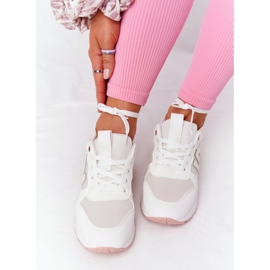 Zapatillas deportivas de mujer Sneakers Blanco y Rosa Maddie rosado 4