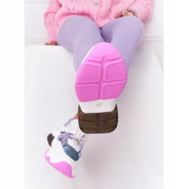 Calzado Deportivo Con Suelas Grandes GOE HH2N4038 Blanco-Violeta 6