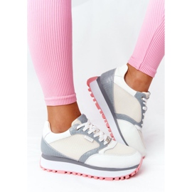 Zapatos Deportivos De Piel En La Plataforma GOE HH2N4008 Blanco multicolor 2