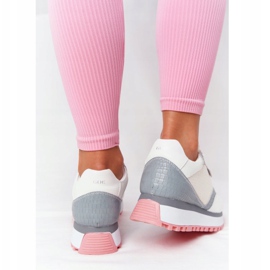 Zapatos Deportivos De Piel En La Plataforma GOE HH2N4008 Blanco multicolor 3