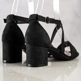 Sandalias de tiras Sergio Leone negro 1