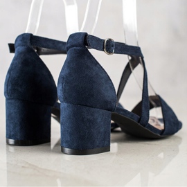 Sandalias de tiras Sergio Leone azul marino 1