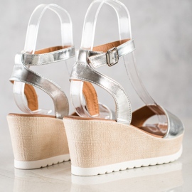 Seastar Sandalias de cuña clásicas plata 1 Seastar Sandalias de cuña clásicas plata 1