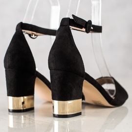 Filippo Sandalias Con Tacón Decorativo negro 1 Filippo Sandalias Con Tacón Decorativo negro 1