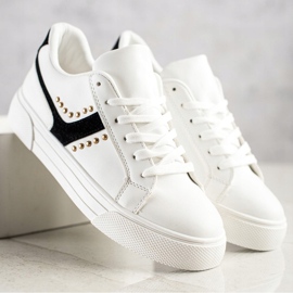 SHELOVET Zapatos deportivos blancos casuales 3