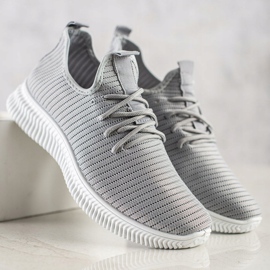 SHELOVET Zapatillas cómodas sin cordones gris 1 SHELOVET Zapatillas cómodas sin cordones gris 1