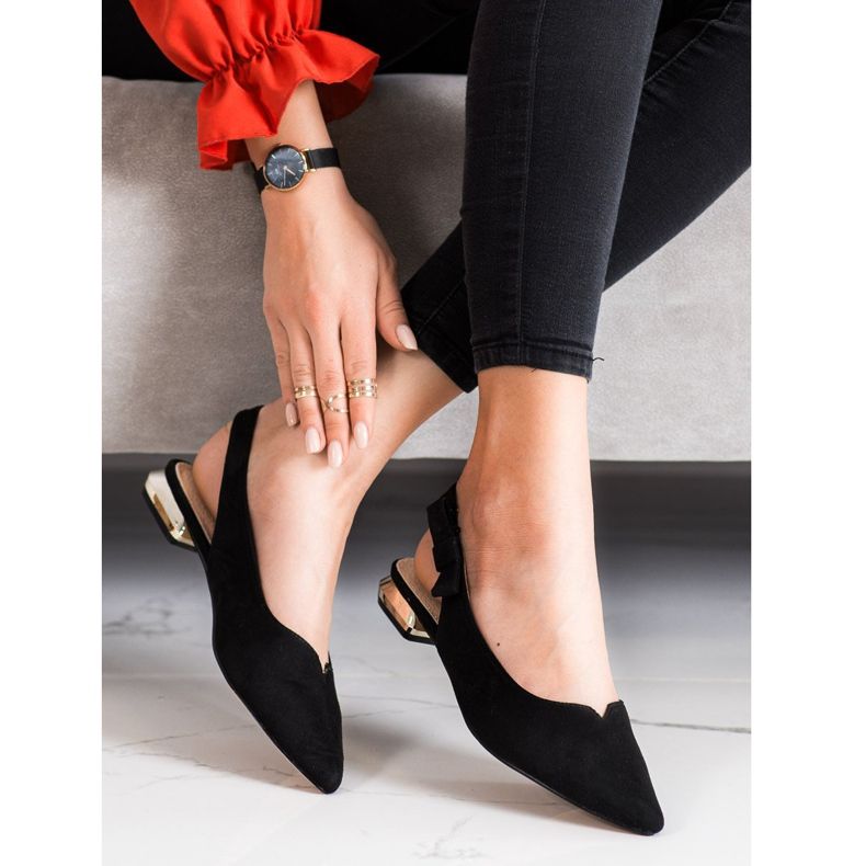 Filippo Sandalias negras con tacón abierto negro 1 Filippo Sandalias negras con tacón abierto negro 1