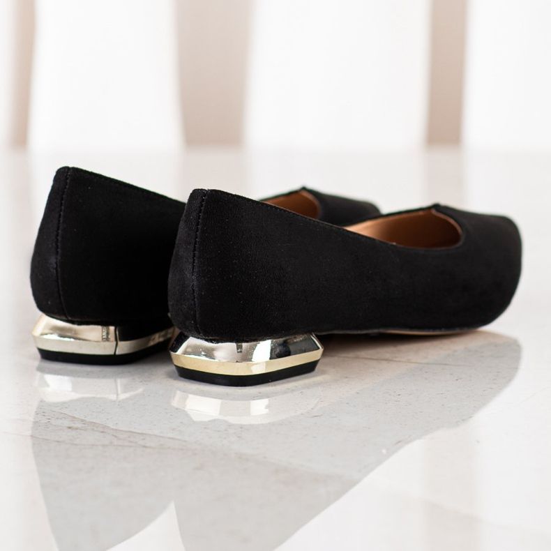 Filippo Zapatos de salón con tacón decorativo negro 1