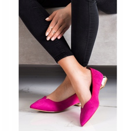 Filippo Zapatos de salón con tacón decorativo rosado 3
