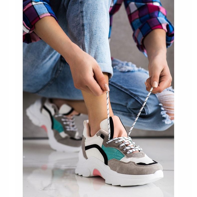 SHELOVET Zapatillas de deporte coloridas de moda multicolor 1