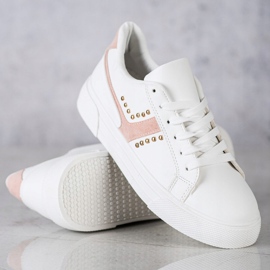 SHELOVET Zapatos deportivos blancos casuales 1