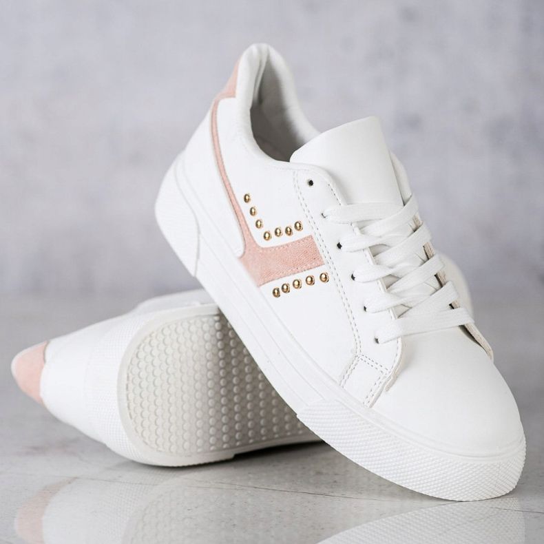 SHELOVET Zapatos deportivos blancos casuales 1