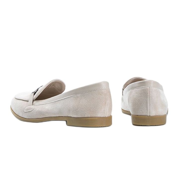 Mocasines Juliette de ante ecológico beige 1 Mocasines Juliette de ante ecológico beige 1
