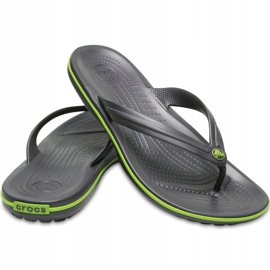 Pantuflas Crocs Crocband Flip grafito verde 11033 OA1 multicolor 6