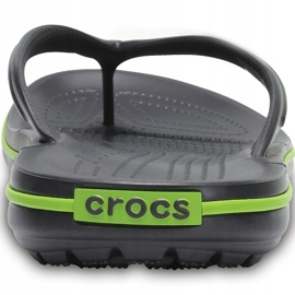 Pantuflas Crocs Crocband Flip grafito verde 11033 OA1 multicolor 4