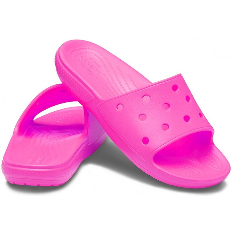 Pantuflas de mujer Crocs Classic Slide rosa 206121 6QQ rosado 1