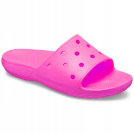 Pantuflas de mujer Crocs Classic Slide rosa 206121 6QQ rosado 3
