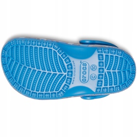 Zueco Crocs Classic Shark para niños azul 206147 4KI 3