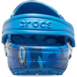 Zueco Crocs Classic Shark para niños azul 206147 4KI 2