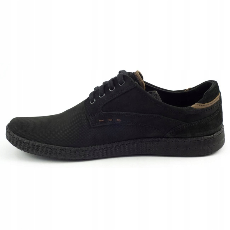 KOMODO Zapatos casual hombre 848 negro marrón 2