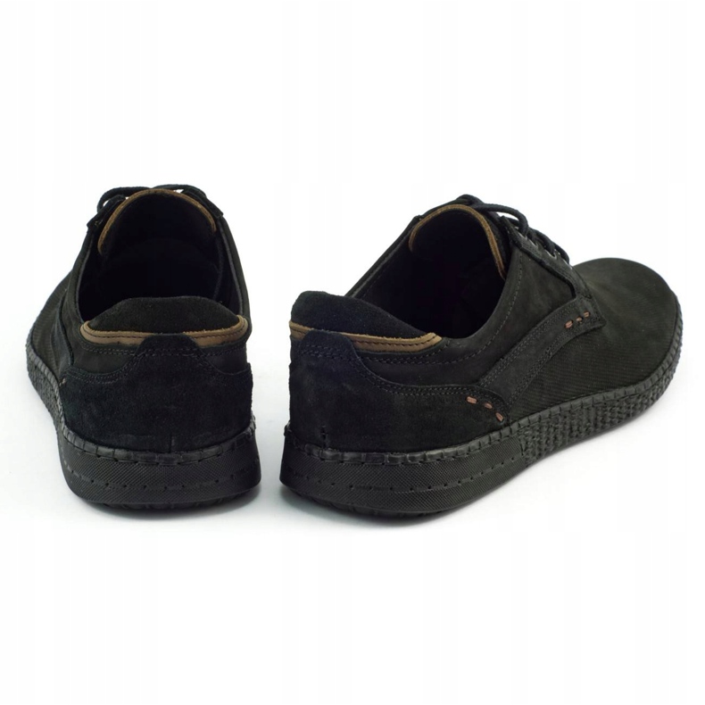 KOMODO Zapatos casual hombre 848 negro marrón 5