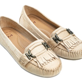 Mocasines de ante ecológico beige de Maia 2