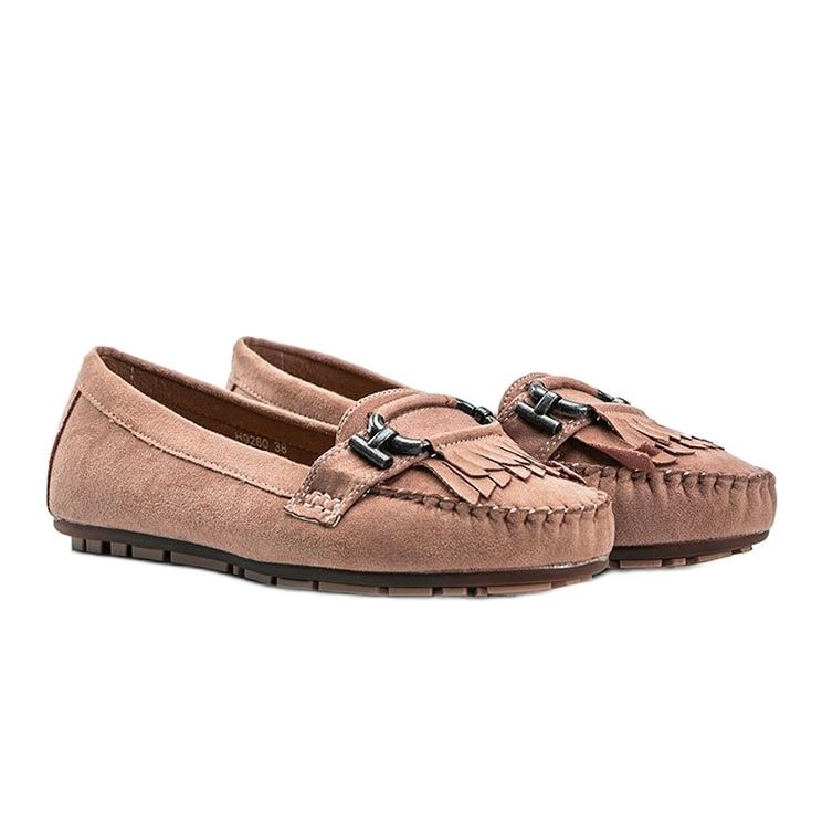 Mocasines de ante ecológico Pink Maia rosa 1