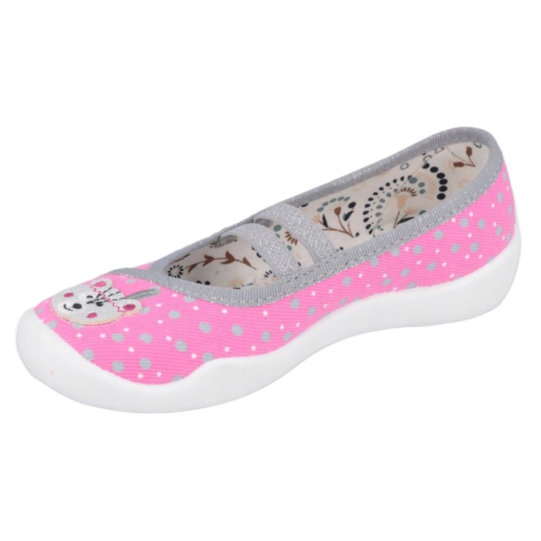 Zapatillas de niños Bailarinas Befado 116X284 rosado plata gris 1