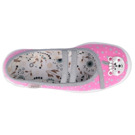 Zapatillas de niños Bailarinas Befado 116X284 rosa plata gris 2