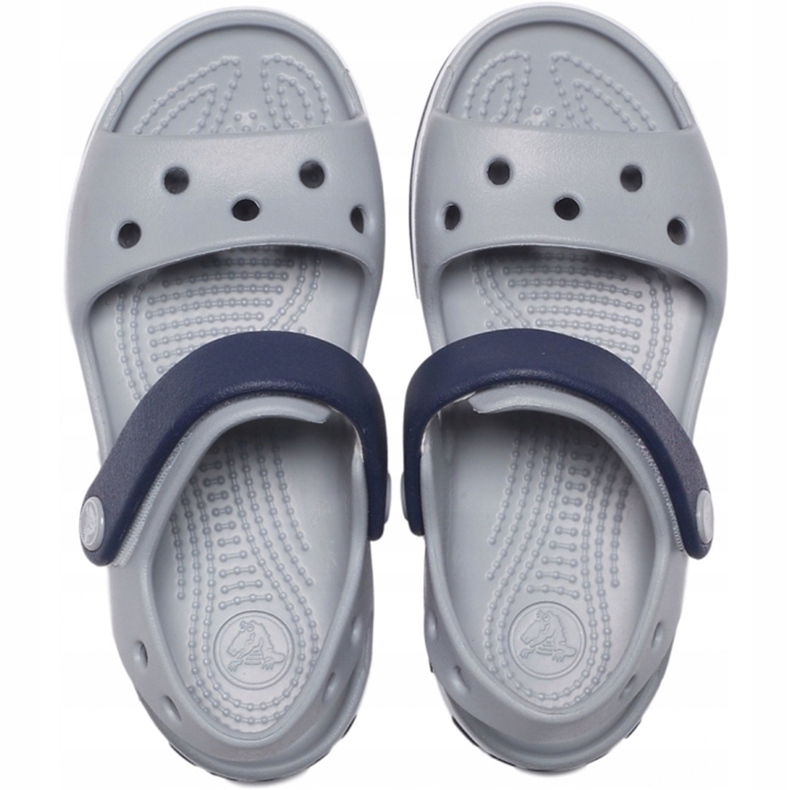 Sandalias Crocs para niños Crosband Sandal Niños, grey-navy blue 12856 01U azul marino gris 1