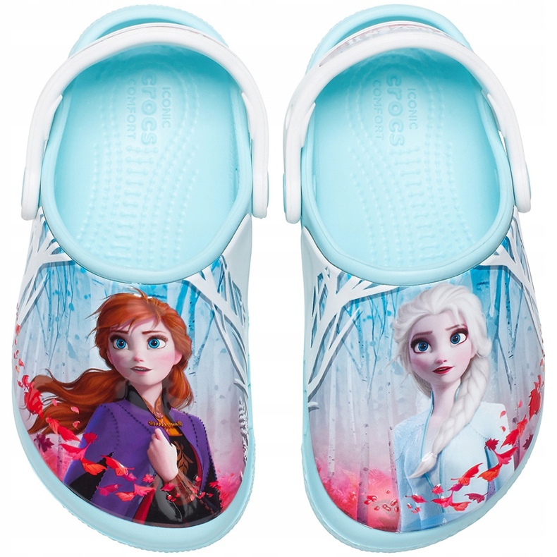 Crocs para niños Fl Ol Disney Frozen 2 Zueco azul 206167 4O9 multicolor 1