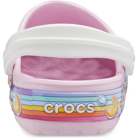 Crocs para niños Fl Star Band Zueco rosa 207075 6GD rosado 2