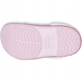 Crocs para niños Fl Star Band Zueco rosa 207075 6GD rosado 3