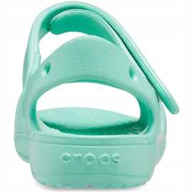 Sandalias Crocs para niños Classic Cross Strap Charm menta 206947 3U3 verde 2