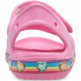 Sandalias Crocs para niños Fun Lab Rainbow rosa 206795669 rosado 2