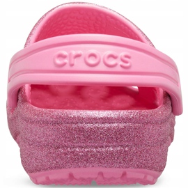 Zueco Crocs Classic Glitter para niños rosa 205441669 rosado 2