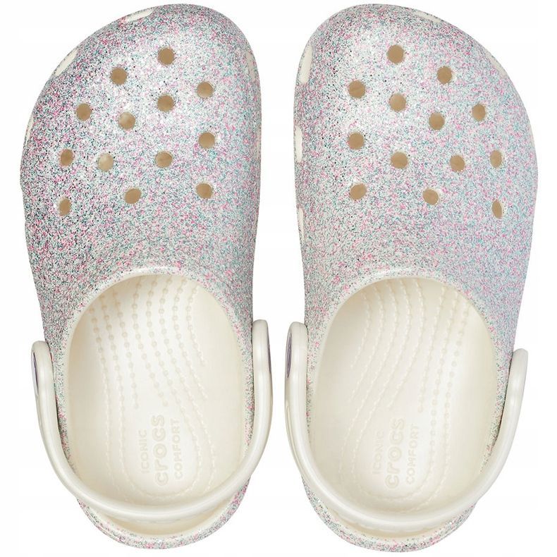 Zueco Crocs Classic Glitter para niños de colores 205441159 multicolor 1