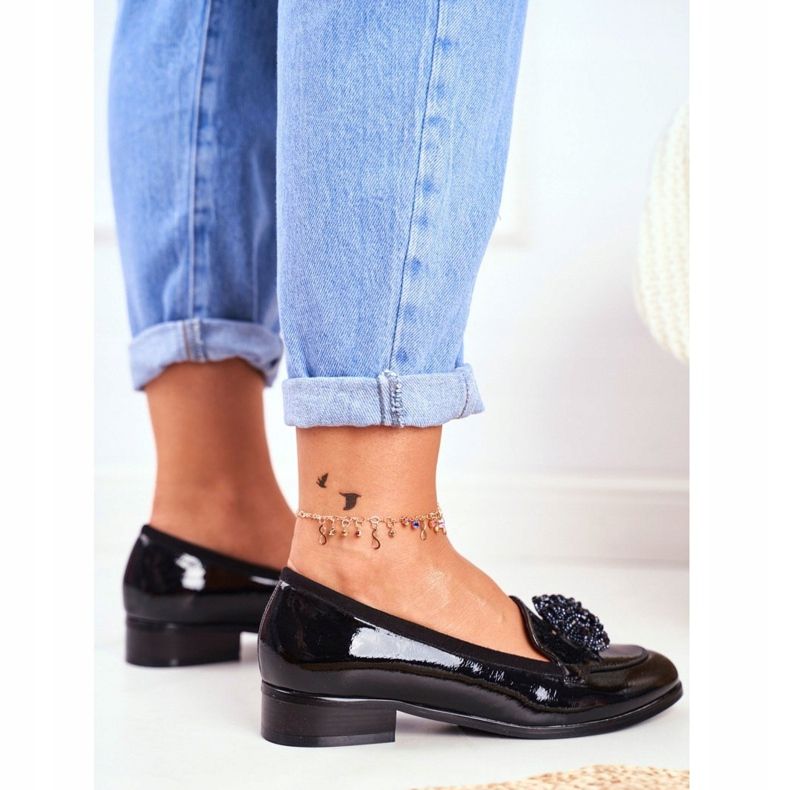 Mocasines Lacados Vinceza 21-10527 Negro 2