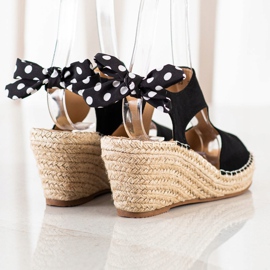 Evento Sandalias Alpargatas Con Lazo negro 1