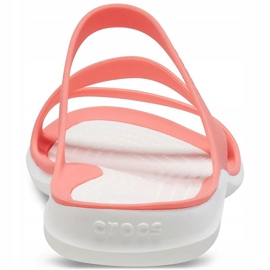 Pantuflas Crocs Mujer Swiftwater Coral-White 203998 6SL blanco multicolor 2