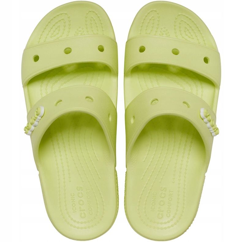 Pantuflas Crocs Classic Amarillo 206761 3U4 verde 1