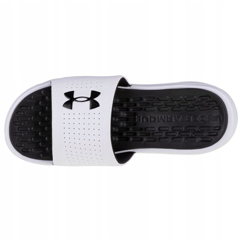 Under Armour Playmaker Fixed Slides M 3000061-102 blanco 2