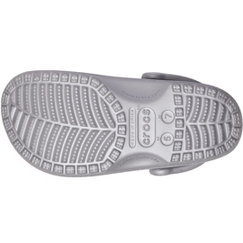 Zueco clásico con purpurina Silver Crocs para mujer 205942040 plata 3