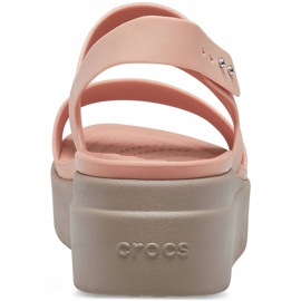 Sandalias Crocs mujer Brooklyn Low Wedge rosa-beige 206453 6RT rosado 2