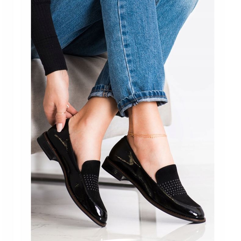 Elegantes zapatos negros de Sergio Leone 1