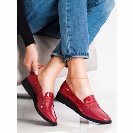 Goodin Mocasines burdeos elegantes rojo 1