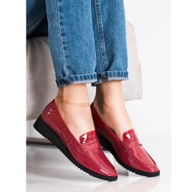 Goodin Mocasines burdeos elegantes rojo 3