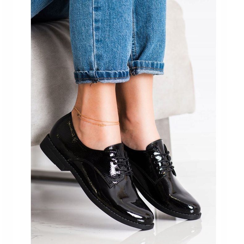 SHELOVET Zapatos clásicos con cordones negro 2 SHELOVET Zapatos clásicos con cordones negro 2